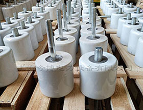 WX-01電車絕緣子75mm*75mm起（qǐ）重機支柱低壓行車絕緣瓷瓶M8~M12絲杆